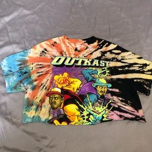 Women’s Cropped Outkast Tiedye T-shirt